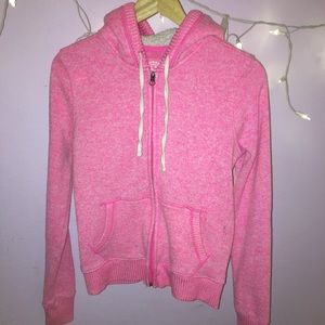 Bright Pink Zip-up